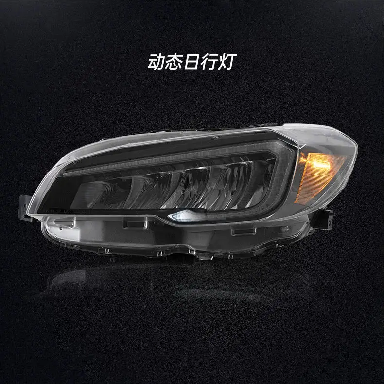 Car Headlight Assembly Streamer Turn Signal Indicator For Subaru WRX 2015-2017 DRL Daytime Running Light LED Head Lamp