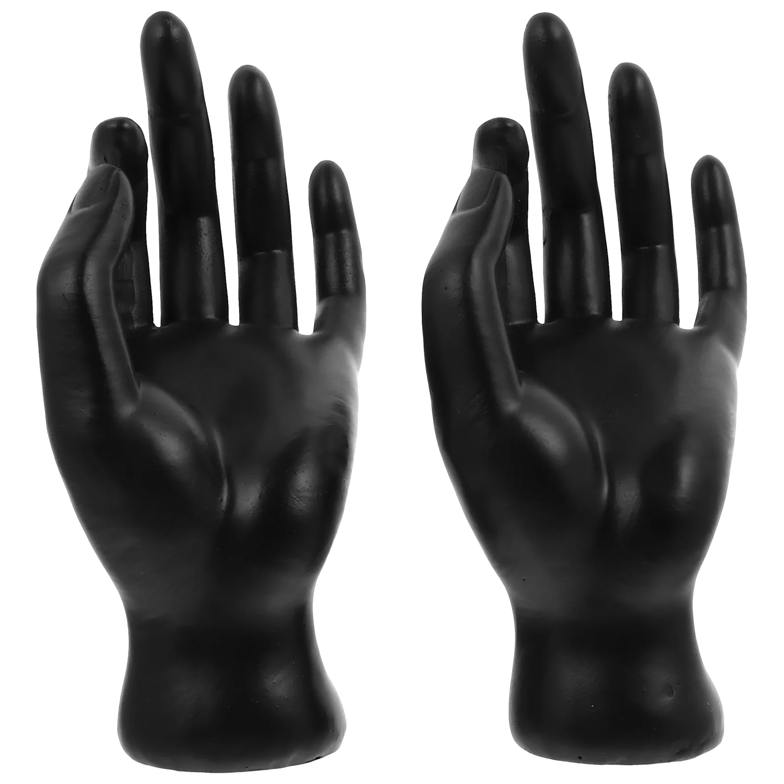 2Pcs Resin Jewelry Display Stand Hand Shape Showing Rack for Rings Bracelets Organizer Holder Display Rack Resin Showing Holder