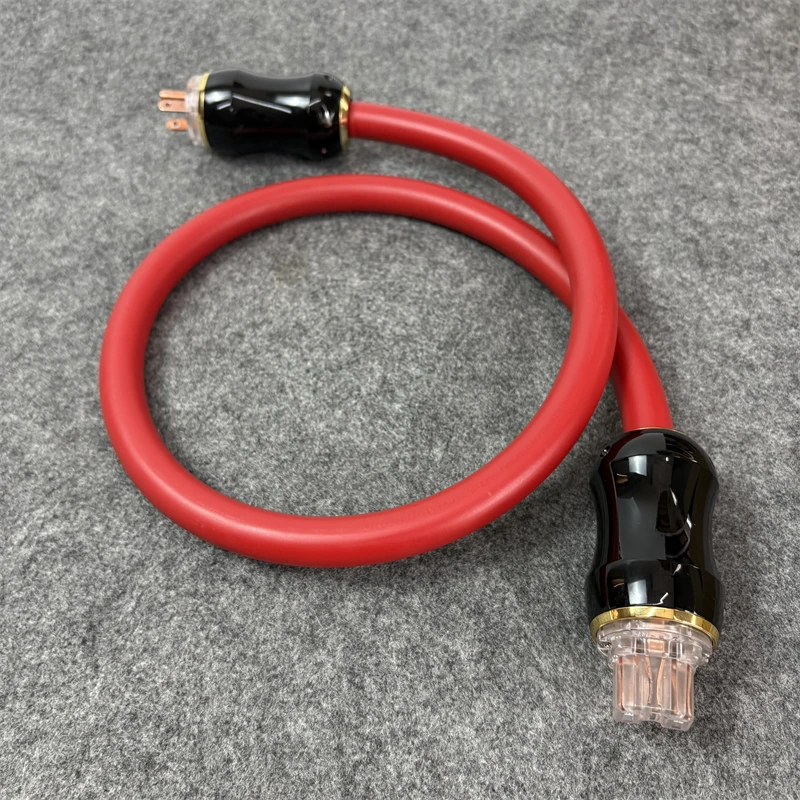 Câble d'alimentation audio HiFi 3*6mm² en cuivre OFC, cordon d'alimentation CA pour amplificateur CD, adaptateur plaqué or, prise US/EU/AU