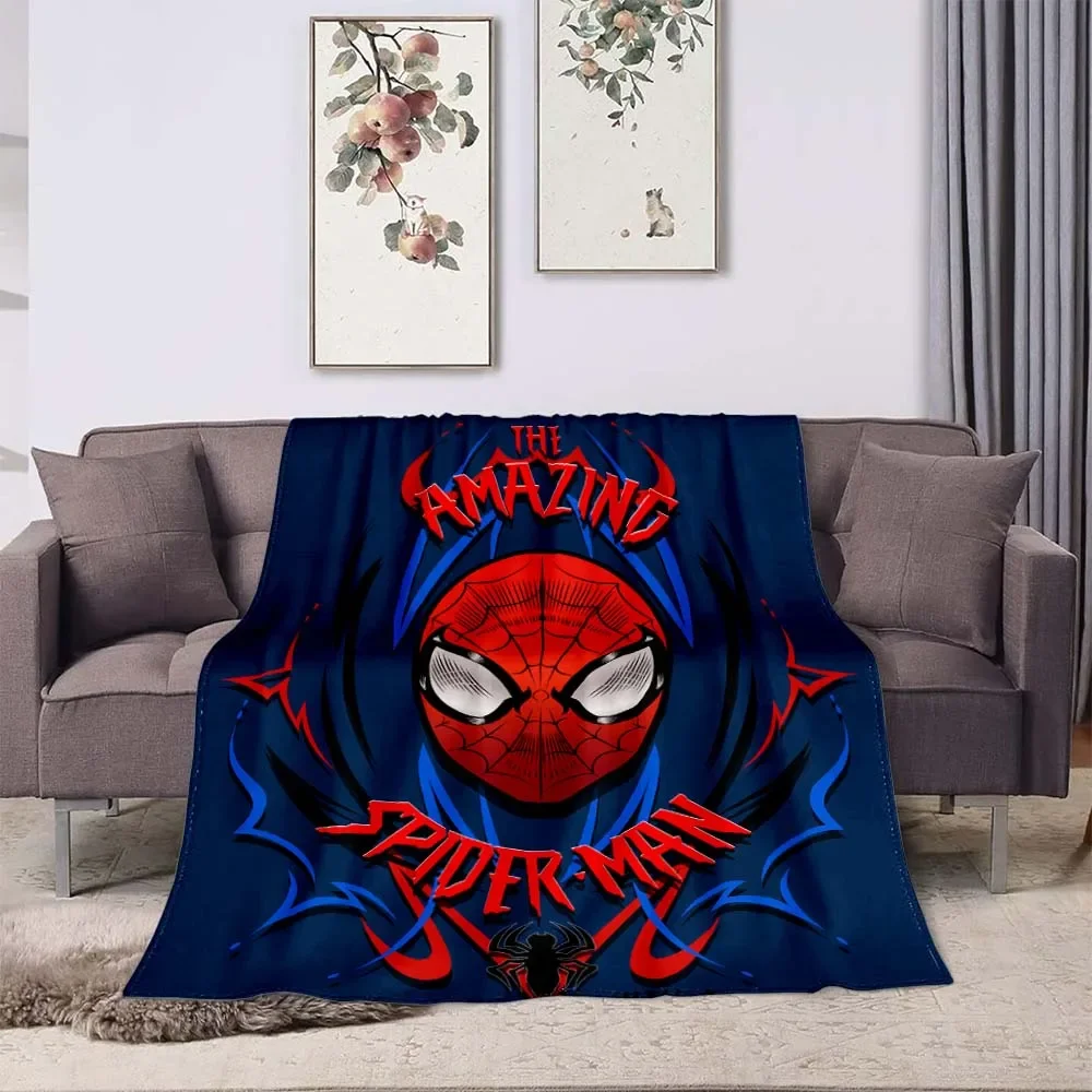 6 Size Spider-Man Blankets Super Hero 3D Printing Bedroom Living Room Comfortable and Soft Picnic Blanket Gift To Marvel Fans