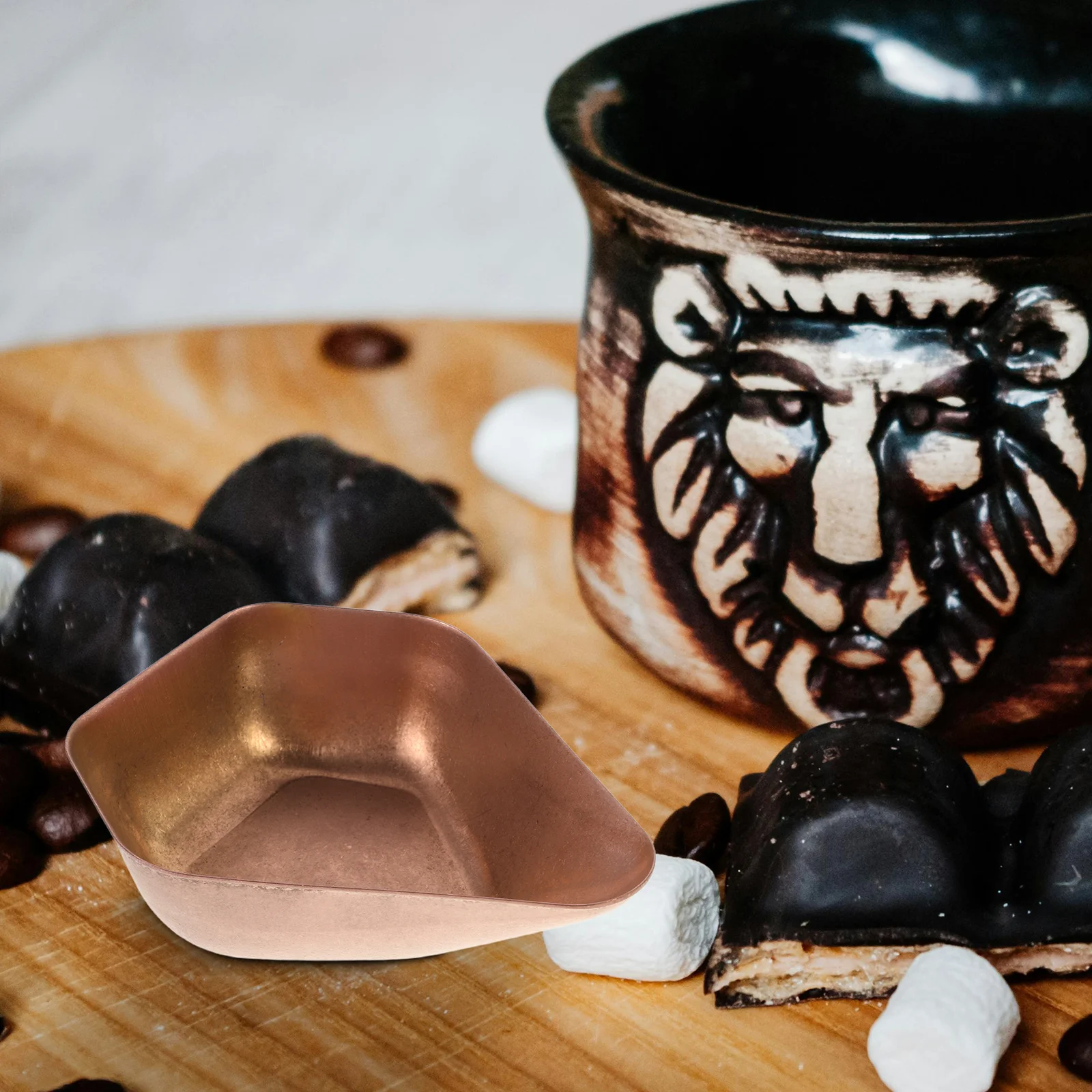 صينية عينة حبوب القهوة من الفولاذ المقاوم للصدأ، طبق جرعات وزنه للمكتب المنزلي أو تحضير المشروبات في المقهى #6