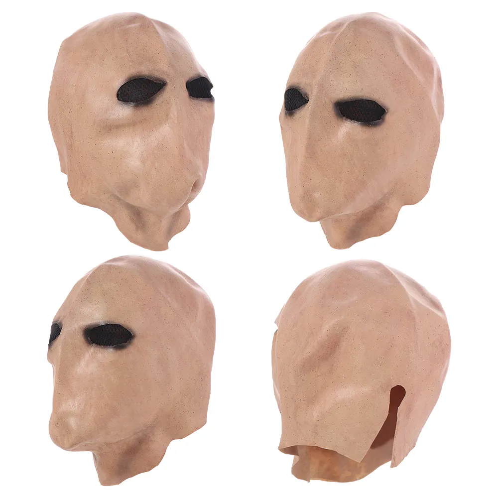 Topeng Slenderman Halloween, T - Latex Alien Mask Realistic ulasan dan harga