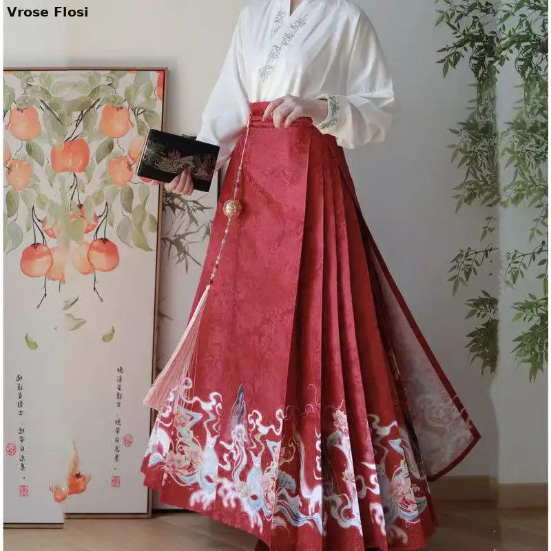 Variant: top red skirt set
