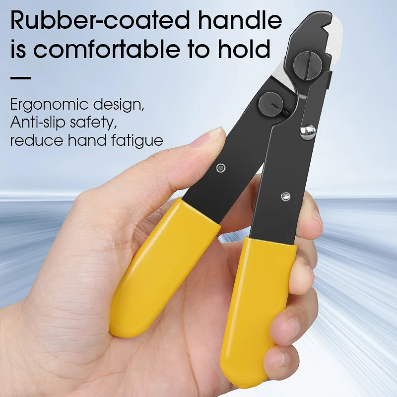 FO103-S Single Hole Fiber Optic Cable Stripper Miller Clamp Fiber Stripping Pliers FO103-S Cable Stripping Tool