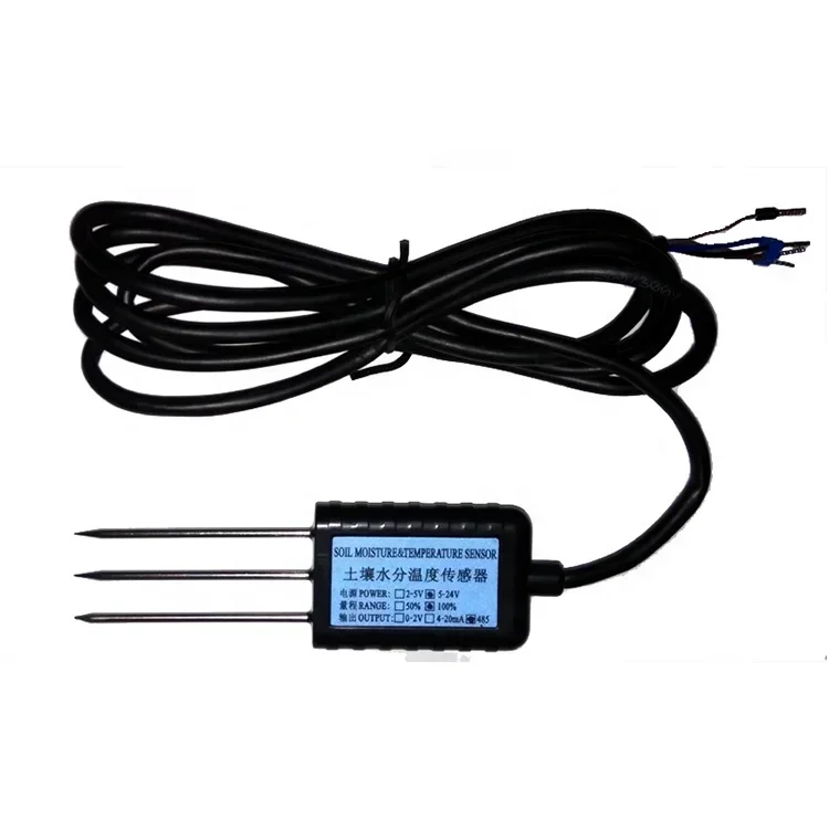 2022 Waterproof 3.3V Power Zigbee UART SDI12 4-20mA RS485 Temperature Soil Moisture Sensor