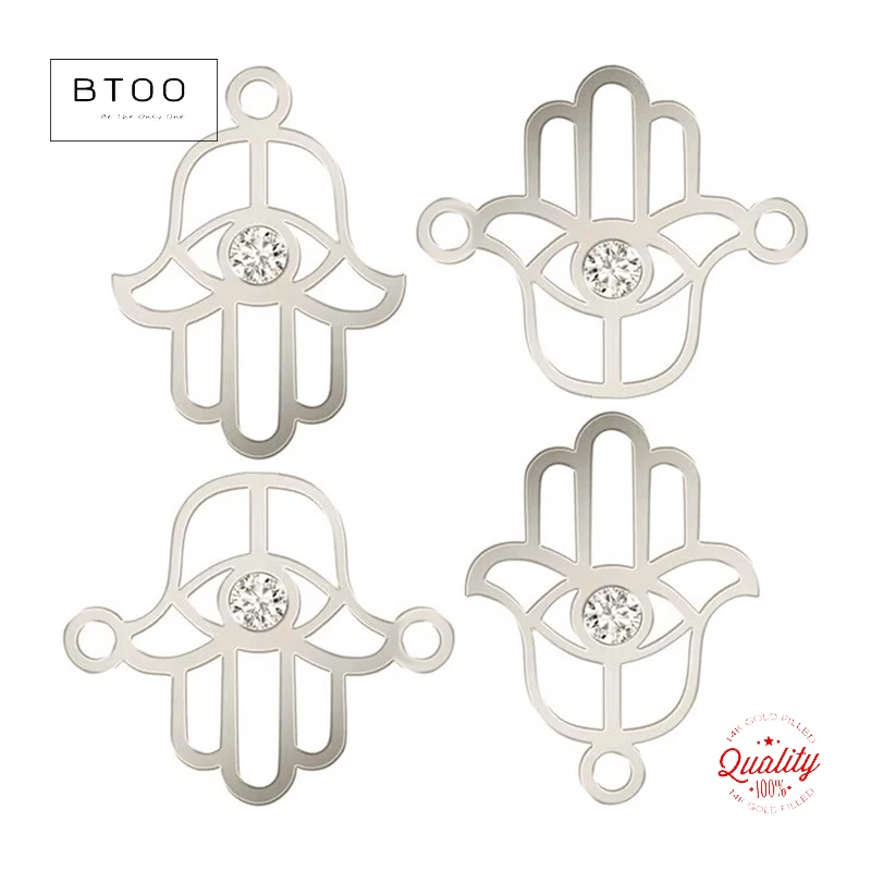 

Подвеска в виде руки Хамса из стерлингового серебра 925, подвеска от сглаза для изготовления ювелирных изделий, браслета, ожерелья, подвеска