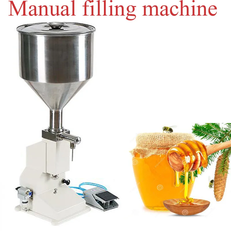 PBOBP Manual Food Oil Filling Machine Device Shampoo Juice Filler Bean Paste Sauce Cream Honey Liquid Paste Packaging Equipment