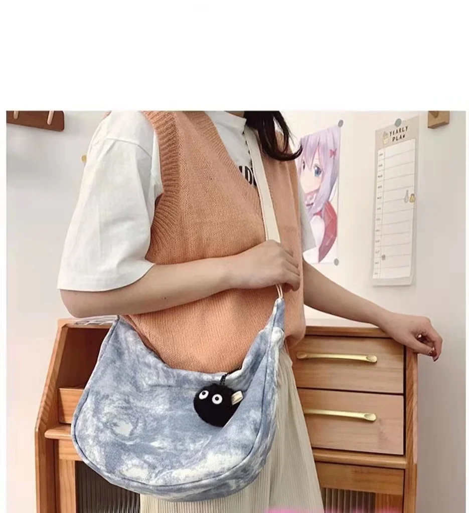 Tie-dye Retro Cross-body Bag Original Style Fashion INS Personality Single Shoulder-Bag All-match Simple Girls College Students