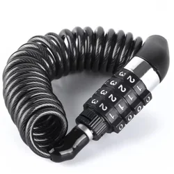 4-Digit Anti-Theft Combination Lock with Steel Cable Chain for Bicycle Security Password Protection Bike Safety Accessory