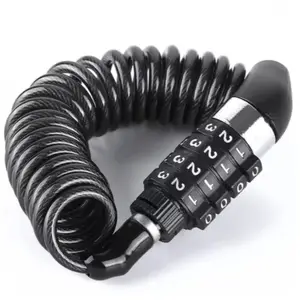 Bicycle Lock Steel Cable Chain Security Password 4 Digit Lock Anti Theft Combination Number Code Safety Bike Bicycle Accessories