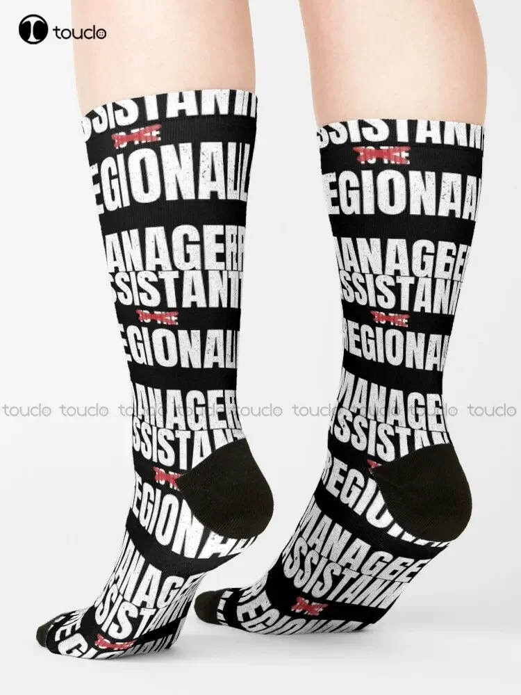 Assistant To The Regional Manager The Office Socks Funny Socks Personalized Custom Unisex Adult Teen Youth Socks Custom Gift Art