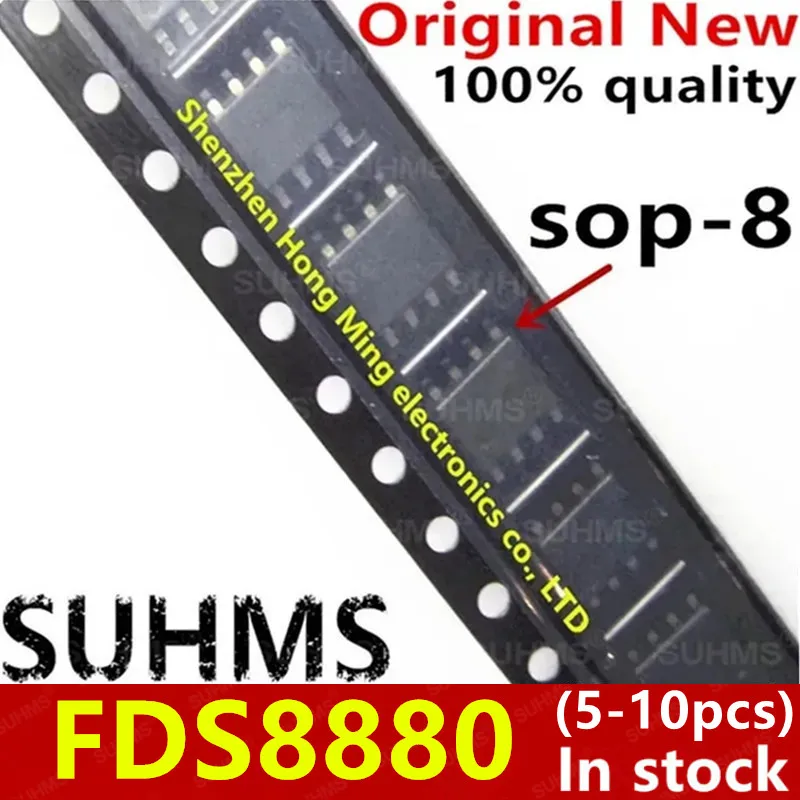 (5-10piece)100% New FDS8880 8880 sop-8