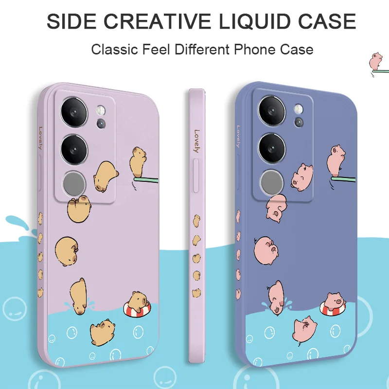 

Animal Diving Phone Case For VIVO V50 V40 V30 V29 V29E V27 V27E V25 V25E V23 V23E V21 V20 Y20 Y12 Y21 Y22 Pro 4G 5G Cover