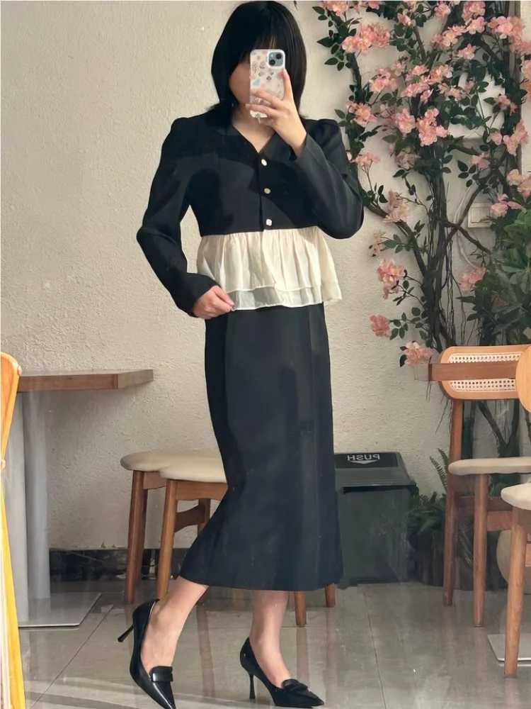 صنادل رفيعة بكعب عالٍ للربيع والصيف بمقدمة مدببة من الجلد الضحل أحذية عمل للولائم مقاس كبير أحذية نسائية صغيرة الحجم