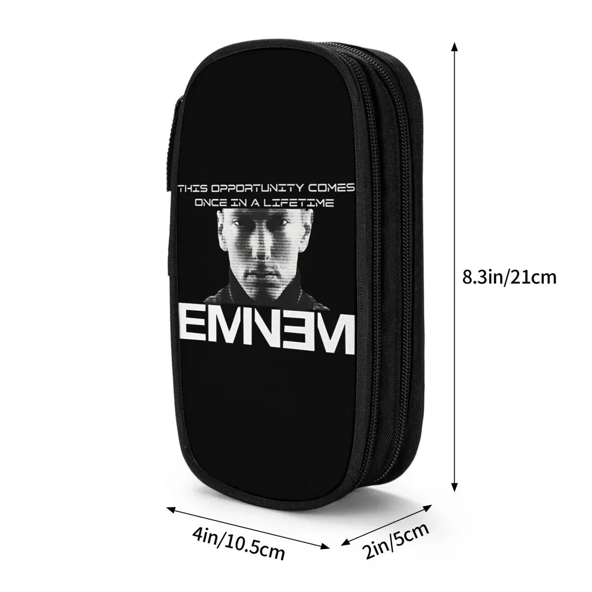 Eminem Rapper Merch Federmäppchen, großes Fassungsvermögen, Federmäppchen für Kinder, Geburtstagsgeschenk