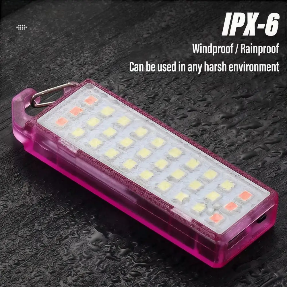 New MINI Keychain Light Rechargeable Multiple Lighting Modes LED Flashlight Portable Waterproof Work Light Night Lighting