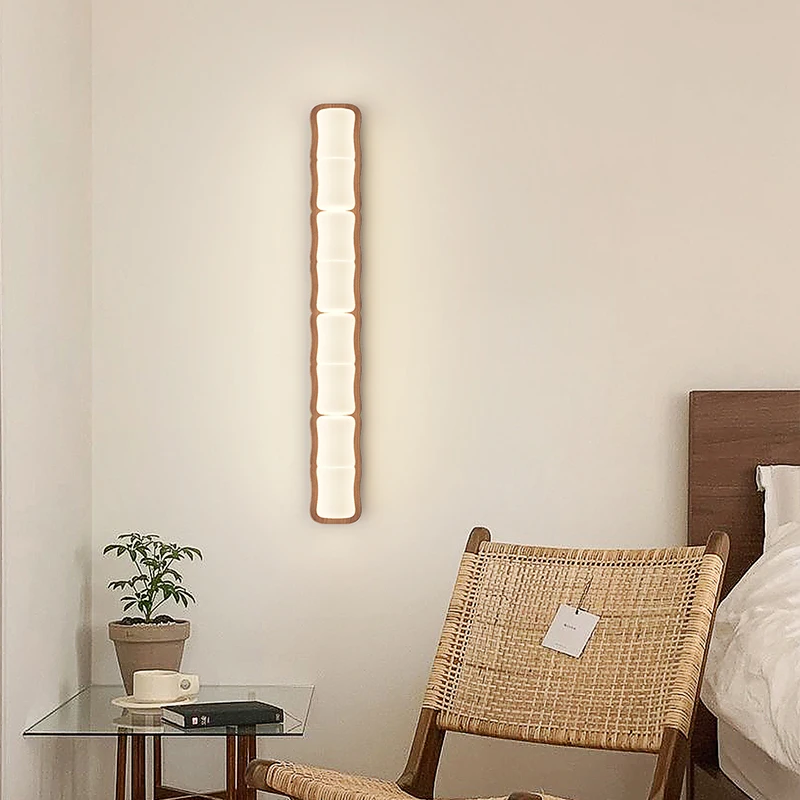 Creative Long Bamboo Joints Design Bedroom Wall Lamps Simple Chinese LED Hallway Entrance Wall Lights For Living Room Wall Decor