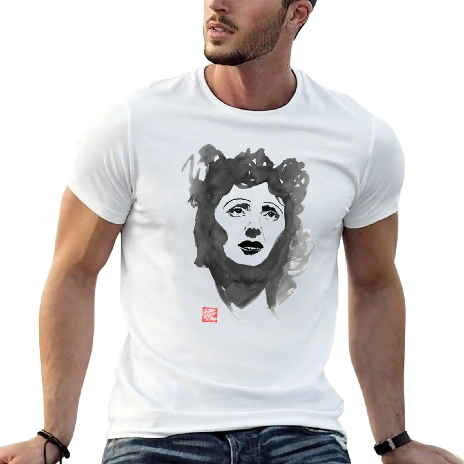 Edith Piaf T-Shirt Plus Size Non-Shrink T-Shirt