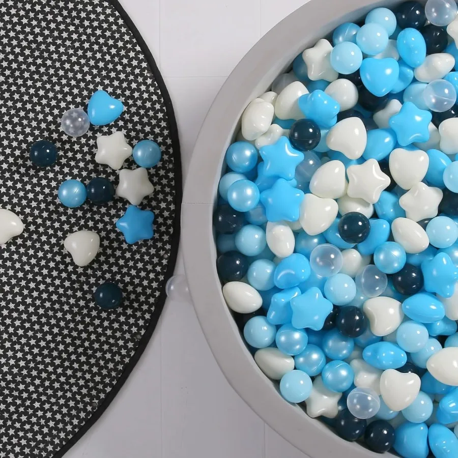 Star Ball Pit Balls para crianças – Bolas de plástico em formato grande para poços de bolinhas, barraca de brincar, piscina de bebês, brinquedos aquáticos, 100 peças