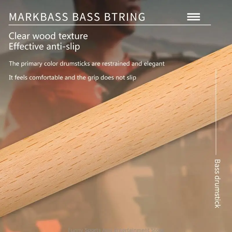 C4DE ANTI SLIP Drum Mallet Percussion Drumstick Feel Tay cầm trống Mallet