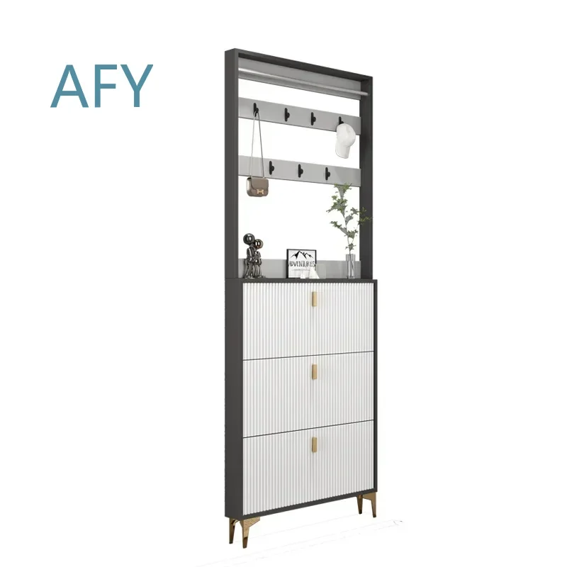 Ultra-thin Modern Space Saving Clothes and Hats Cabinet for Office Home Use for Commercial Furniture for Contemporary Living