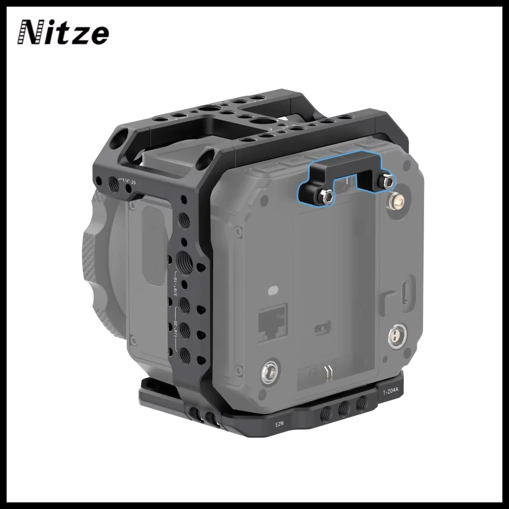 Nitze T-Z04A Lightweight All-round Protective Camera Frame Aviation Aluminum Alloy Designed Exclusively for Z CAM E2N