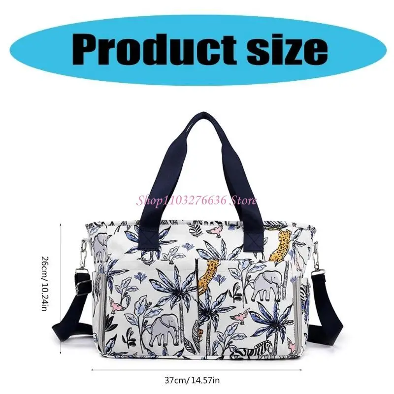 R6FD Túi mẹ rộng rãi với ngăn chứa đa chức năng, túi xách tay cầm tay cầm tã trẻ cho du lịch & hàng ngày