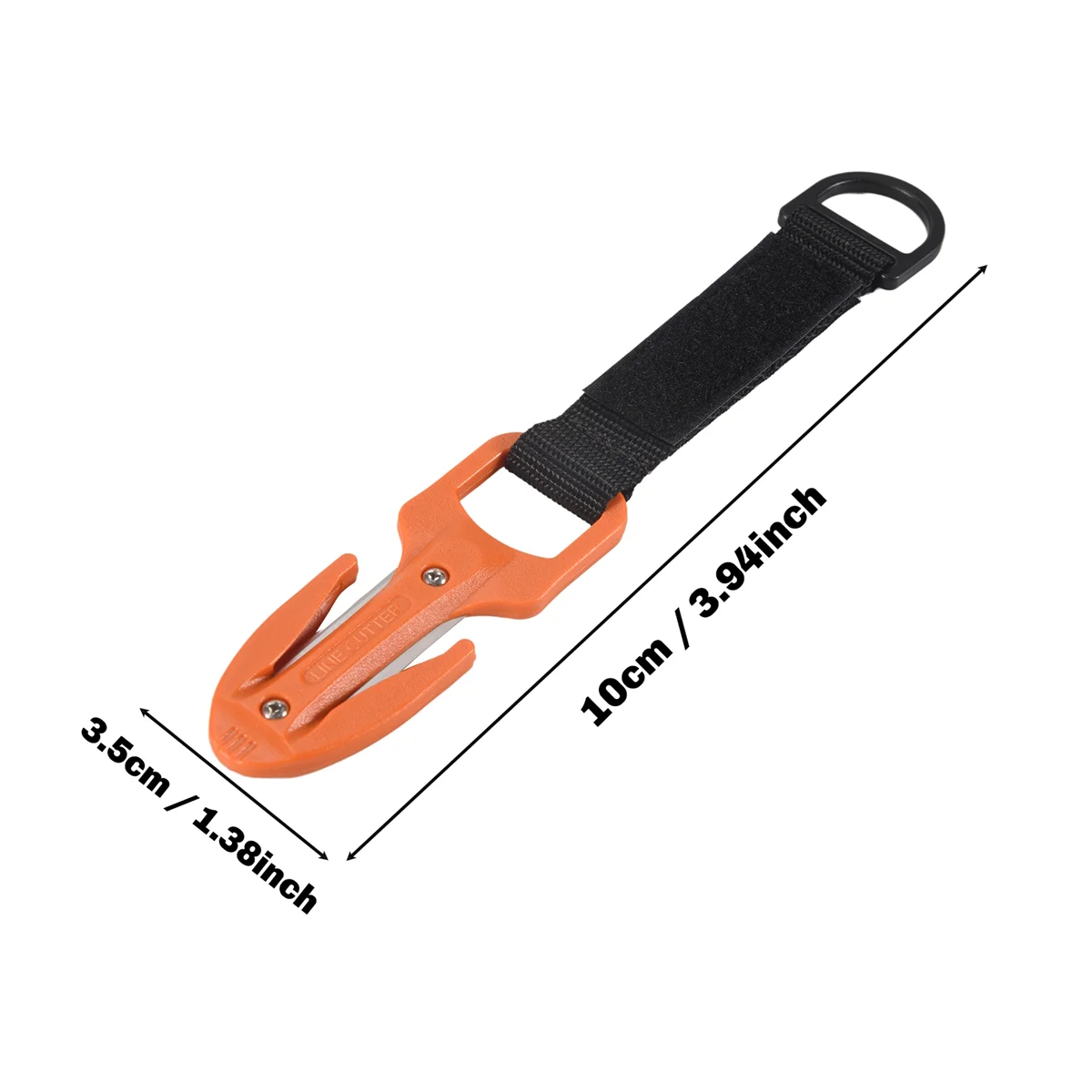 N98R Scuba Diving Cutting Special Knife Line Cutter Underwater Knife Spearfishing Secant Equipment,Orange