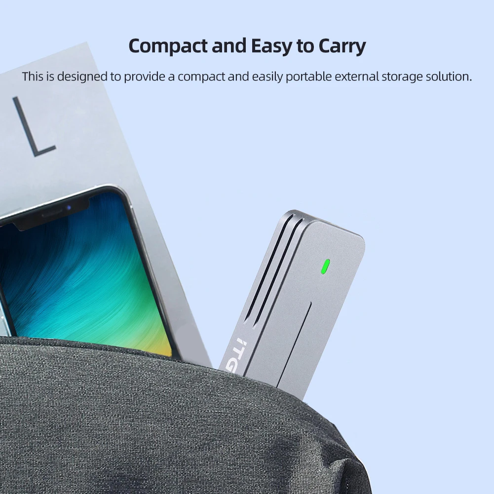 M.2 NVMe/NGFF SSD-behuizing M.2 NVME SSD-behuizing Behuizing Aluminium USB3.2 Gen2 M.2 NVMe Metalen SSD-behuizing voor 2242 M.2 SSD