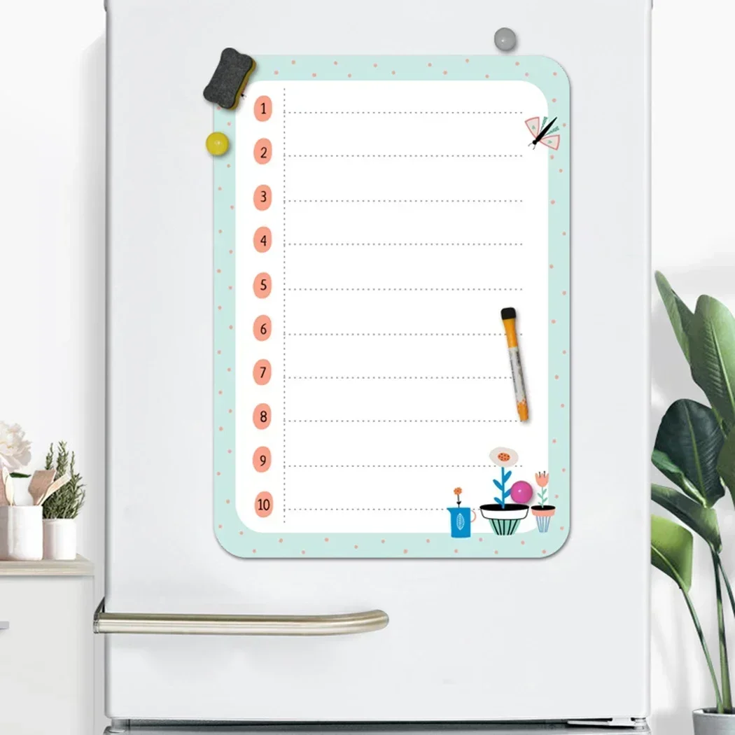 Refrigerator Magnet Board Sticker Rewritable Notes Notice Planner Planner Shopping Weekly Dry Wipe Fridge Large