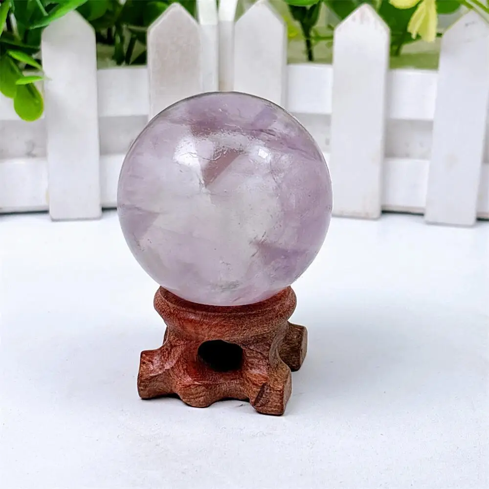Natural Rhodonite Quartz Sphere Carving Polished Healing Crystal Animal Figurine Home Decorative Craft Gift