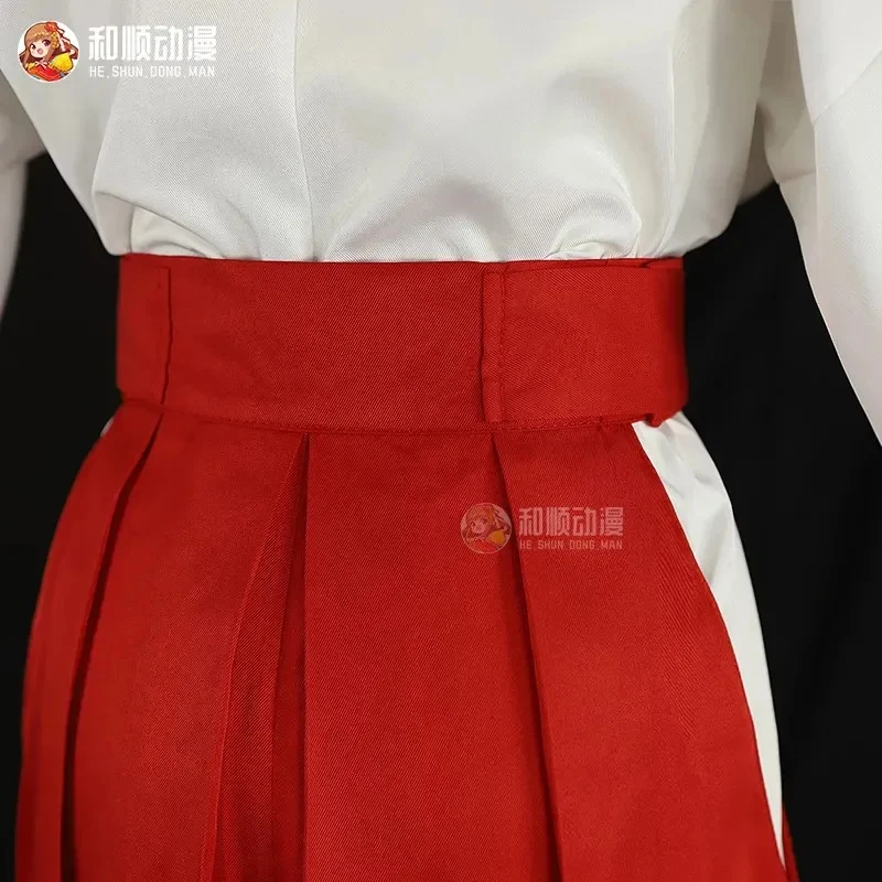 Anime The Elusive Samurai Ayako Cosplay Whit Top Red Dress With Hairband Women Halloween Party Roleplay Costumec;8,k'5;h. FD1;6 - view 6