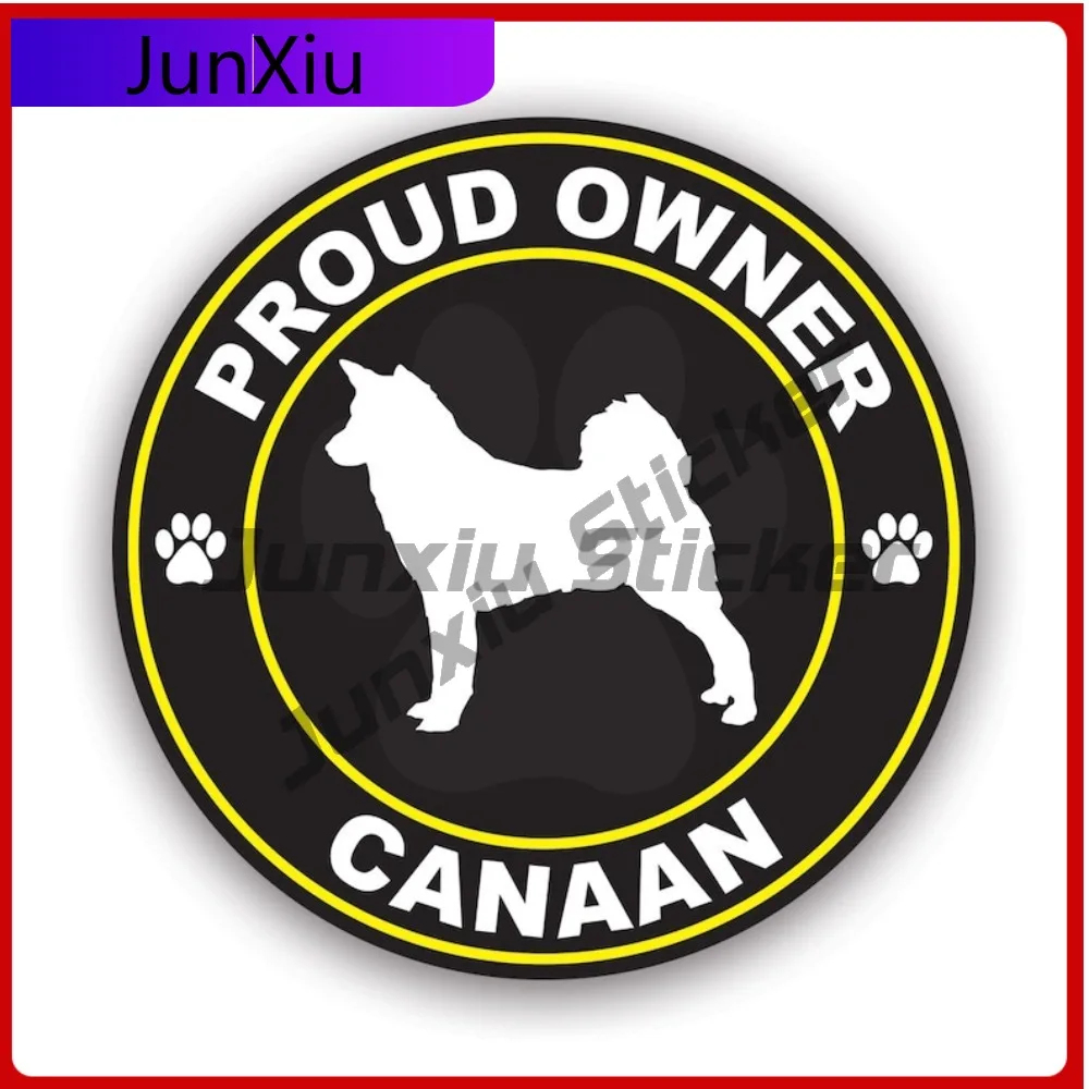 

Proud Owner Canaan Sticker Creative Decals Uv Protected Dog Canine Pet Pride Love Home Pariah Auto Decor Car Sticker Vinyl Decal