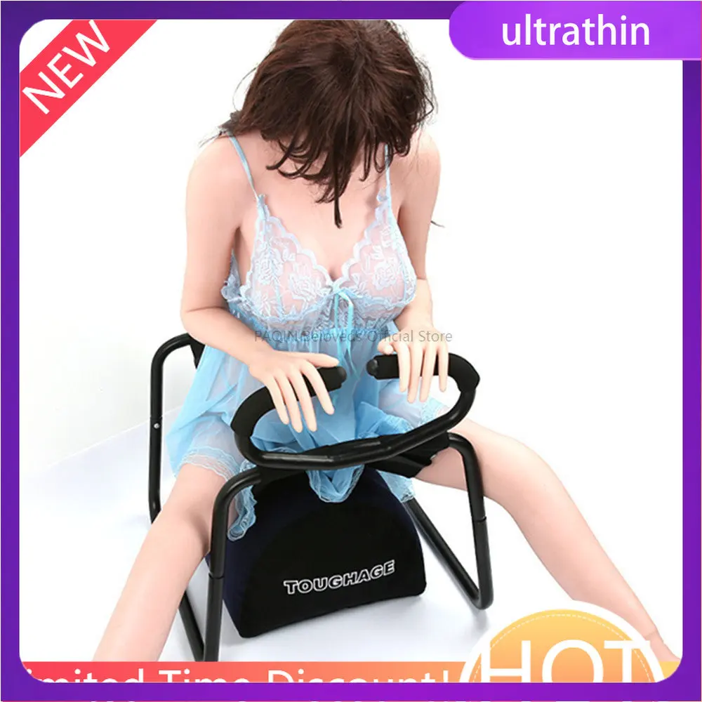 Sex Chair with Handle Pillow Upgraded Sexual Positions Assistance Chair Elastic Female Masturbation Sex Furniture Adult Sex Toys