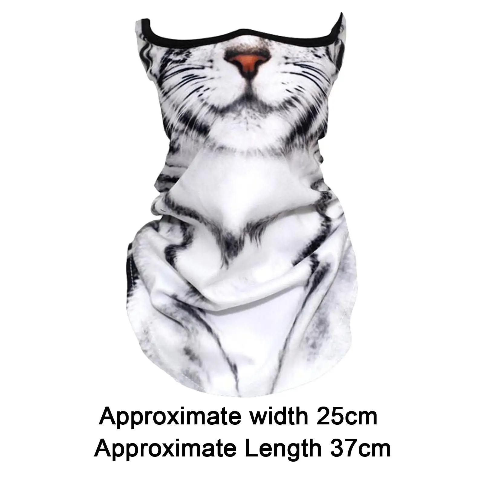 Neck Gaiter Cute Cat Design Cooling Headband Face Mask with Ear Loops Scarf for Sports Golfing Shopping Trips Skiing Daily Wear