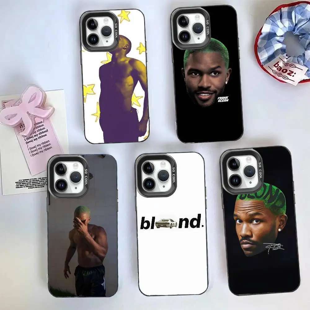 حافظة هاتف تايلر ذا كريتور فرانك أوشن شقراء IMD تصميم اللون فضي لهاتف آيفون 17 16 15 14 13 12 11 Air Pro Max Plus #5