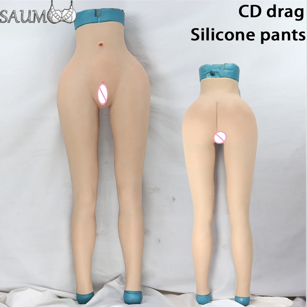 Cd Transvestite Silicone False Vagina Pants Nine Minute Pants Male Female False Vagina Booty Lift Artificial Products