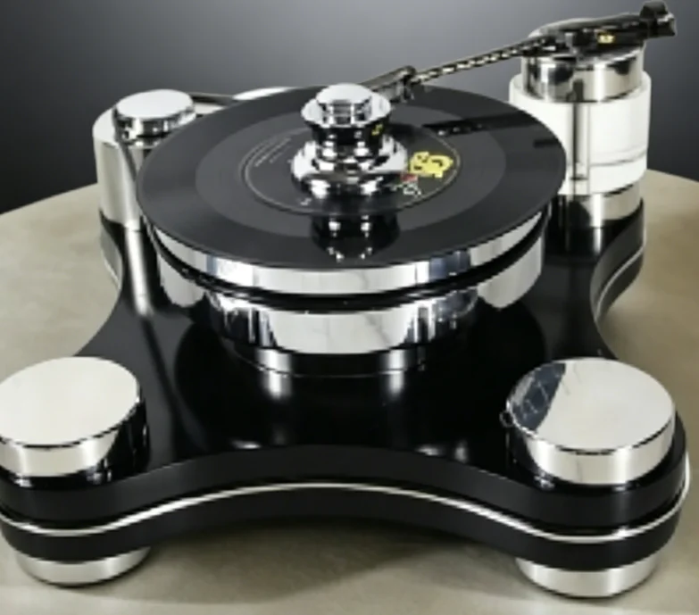 Suitable for vinyl record machine stainless steel model room hotel clubhouse living room ornament decoration