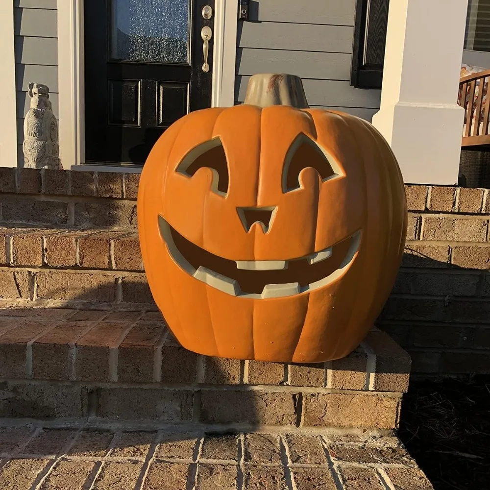 

Jack O Lantern - Halloween Pumpkin Lantern with Pre-lit LED Bulb -Gaint Indoor/Outdoor Light Up Pumpkin for Halloween Decoration