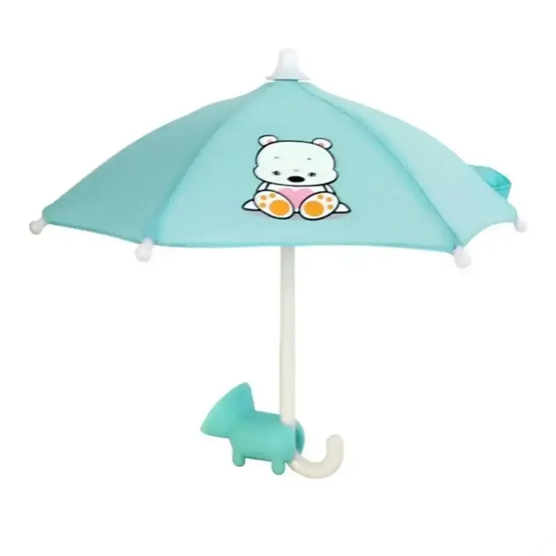 Universal Mini Umbrella Stand With Suction Cup Cell Phone Stands Cute 2025 New Outdoor Cover Sun Shield Mount Phone Holder