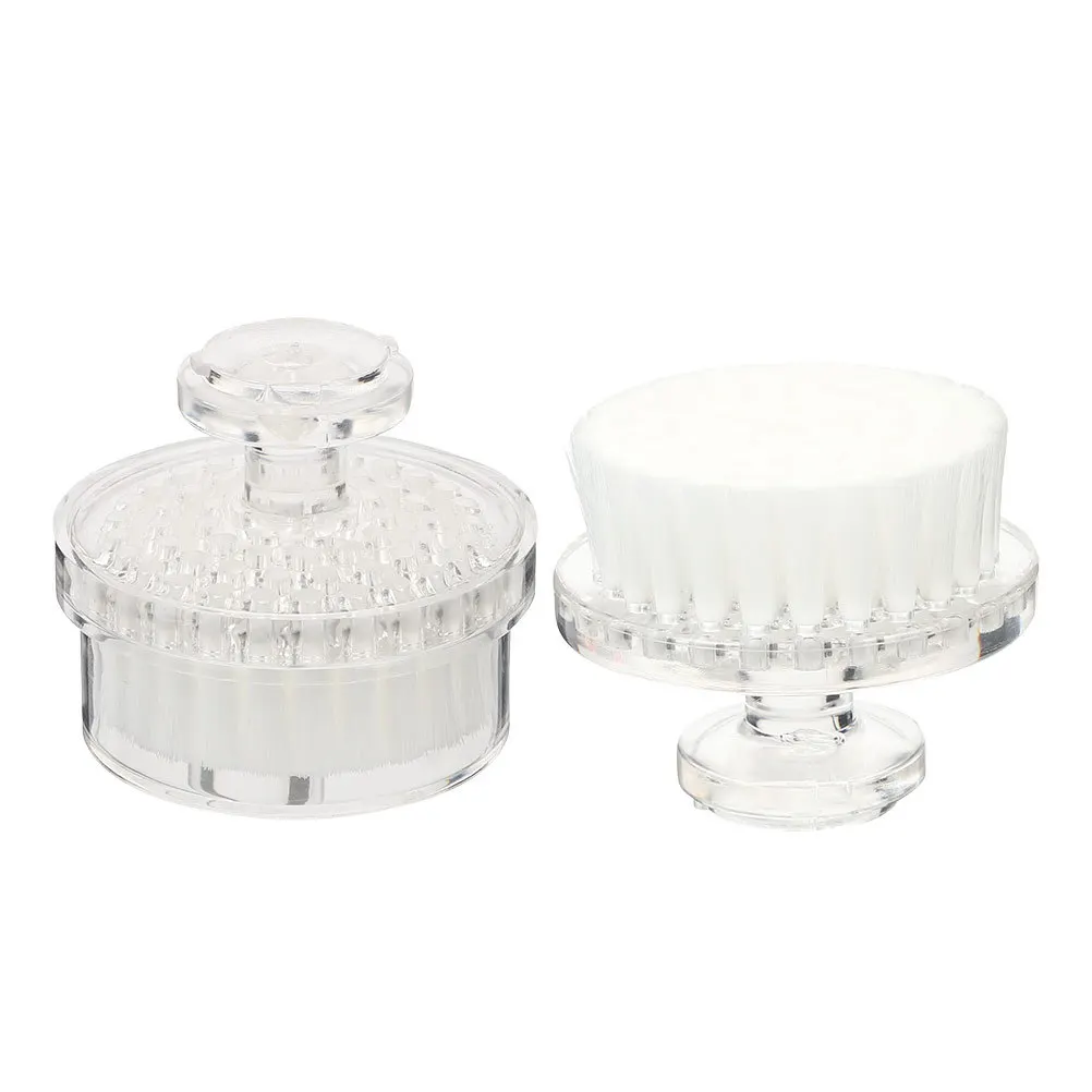 2pcs Portable Facial Cleaning Brush Premium Pp Material Deep Pore Cleansing Exfoliating Face Skin Care Tool Travel Convenient
