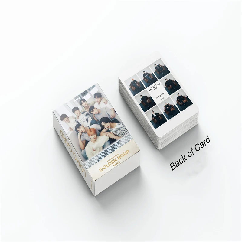 Imagem -04 - K-pop Album Mini Photo Card Golden Hour Part.1 Cartão Lomo Presente Favorito Cartão Postal Seonghwa San Ateez 10th hd Fan 55 Pcs por Conjunto