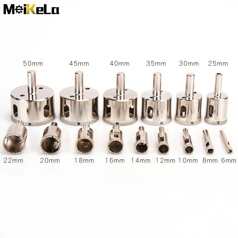 Imagem -06 - Meikela Peça Mm200 mm Diamante Revestido Broca Telha de Vidro de Mármore Cerâmica Buraco Viu Bocados de Perfuração para Ferramentas Elétricas