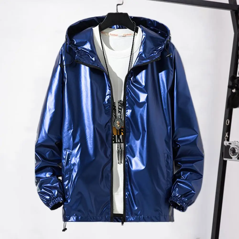 2025 New Stage Show Dresses Men's Glitter Jackets Silver Glitter Streetwear Men's Hip Hop Coats and Windbreaker Jackets