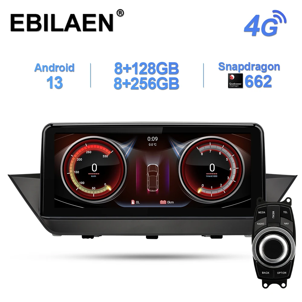 EBILAEN Car Multimedia Player For BMW X1 E84 2009-2015 Android 13.0 Navigation Autoradio LTE 4G GPS Stereo Head Unit IPS Screen