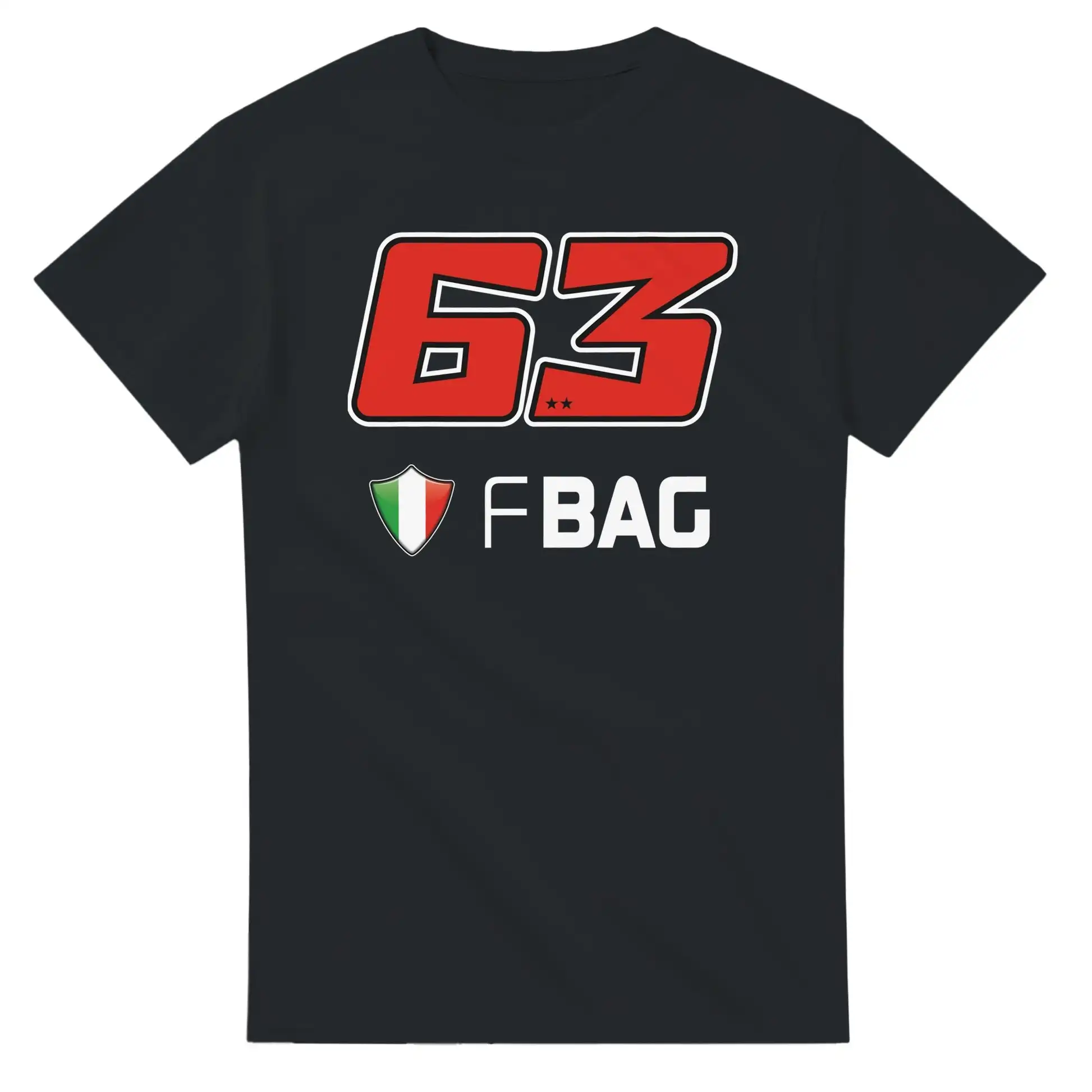 

FrancescoPeccoBagnaia 2025 Motorcycle racing GP Race Calendar T - Shirt - number 63