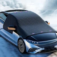 Cubierta de nieve magnética para parabrisas de coche, sombrilla anticongelante gruesa de tela Oxford, protección contra el calor y la nieve
