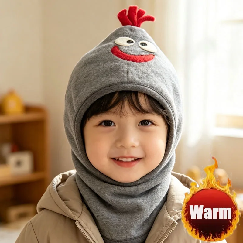 1-2PCS Novelty Chicken Hat for Babies Soft Breathable Spring Fall Hen Design Beanie for Child Rooster Shaped Hat