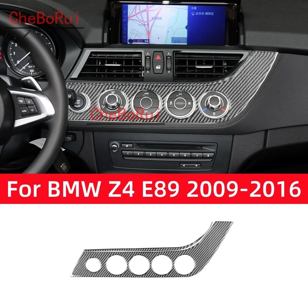 

For BMW Z4 Series E89 2009-2016 Accessories Carbon Fiber Interior Car Central Control Knob Adjustment Panel Trim Cover Stickers