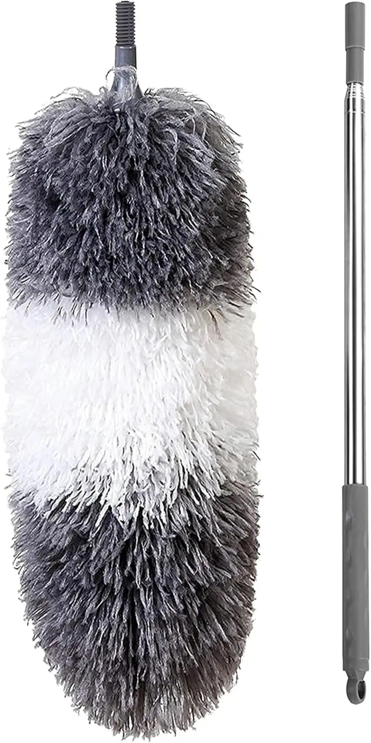Microfiber Feather Duster with Extendable Pole and Bendable Head